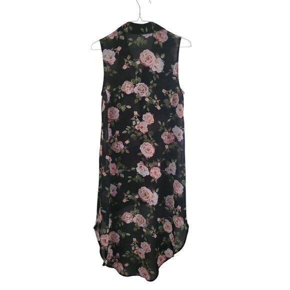 FOREVER 21 // Floral Sleeveless Blouse // Summer Wear - Picture 4 of 6